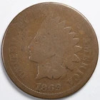 1869 Indian Head Penny Cent About Good (AG)