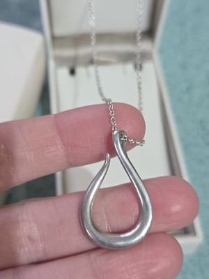 Set Heide großer Sterling Silber Anhänger und Silberkette Vintage schönes Stück