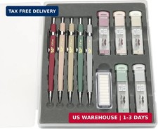 Mechanical Pencil Set with Lead and Eraser Refills, 5 Pack  0.5mm, Sketching Pe