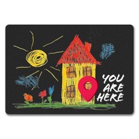 You Are Here FußMatte Randlos Mit Haus Motiv FußMatte Fussmatte FußAbtreter