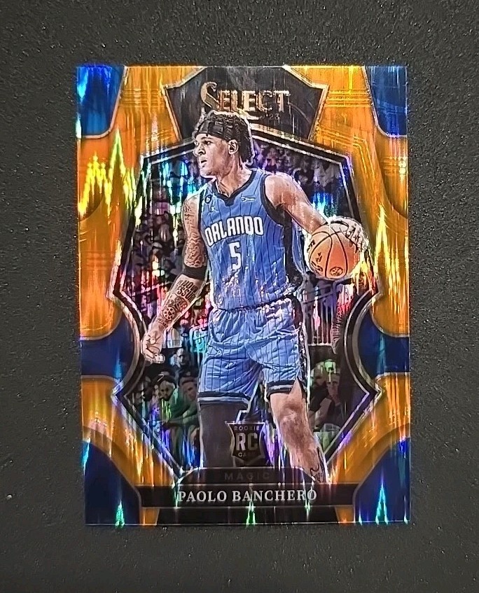 2022-23 Panini Select Premier Level PAOLO BANCHERO #169 Orange Flash Prizm RC