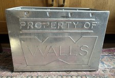Vintage Walls Ice Cream Advertising Tin Large Aluminium Container Planter 2