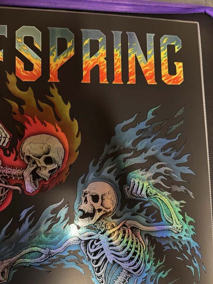 Emek Gans The Offspring AE Poster Foil KIA Forum 8/29/25 Inglewood - Image 4 of 4