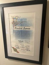 Gary Sinise Foundation SNOWBALL EXPRESS Original CALIFORNIA Signed RESOLUTION