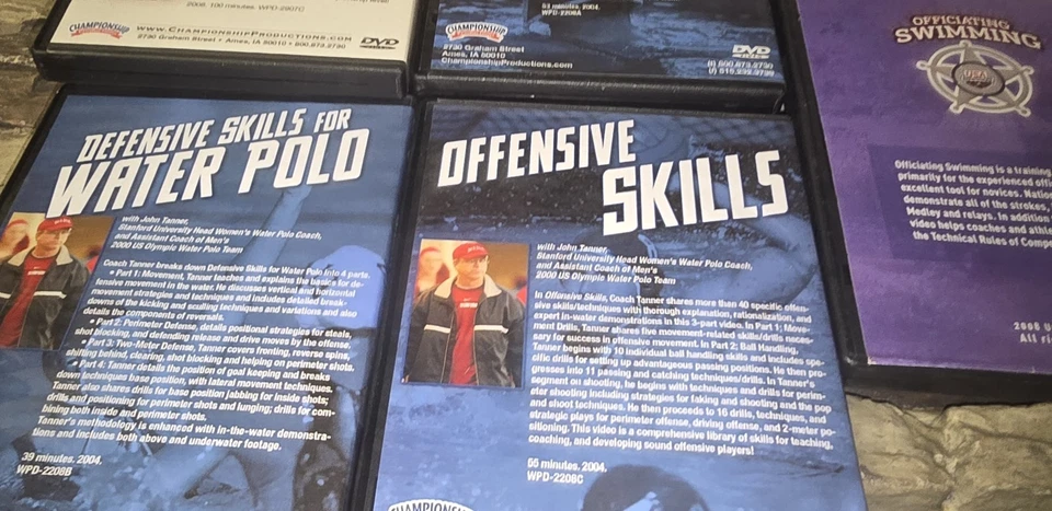 Becoming A Champion Water Polo Player 4 DVD Lot 2008 Kirk Everist John Tanner - Image 4 of 4