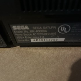 Sega Saturn Model 2 Console Gaming System MK-80000A Bundle w/ Controller, Cables