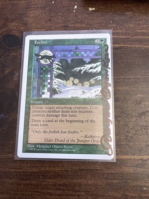 Magic The Gathering Foxfire Blank Back Artist Proof SignedBy Margaret ...