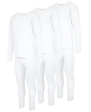 Andrew Scott Mens Thermal Underwear Set 2/6 Pack Base Layer Long Sleeve & Pants