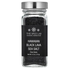 Hawaiian Black Lava Sea Salt, Fine Grain, 4.3 oz (121 g)