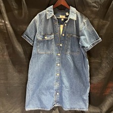 Universal Thread Denim mini shirtdress Size L *NWT*