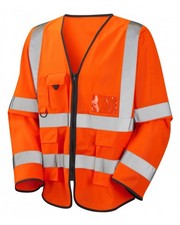 Beeswift Hi-vis Long Sleeve Jerkin Executive Id Reflective Orange PKJEXECOR