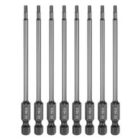"8 StüCk Flache Sechskant-Bits H2.5 Magnetspitze 1/4\" FüR S3 Stahl"