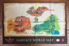 The Legend of Zelda Skyward Sword Nintendo Wii Prima Cloth Surface World Map