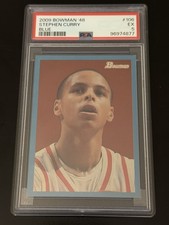 2009 Bowman 48 Stephen Curry Blue Rookie RC #/1948 Warriors PSA 5 SP