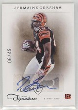 2011 Panini Prime Signatures Silver 6/49 Jermaine Gresham #86 Auto 00jz