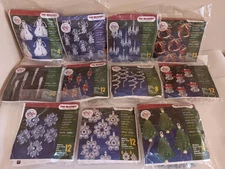 The Beadery Ornament Kits LOT OF 11 New Angel Tree Icicle Wreath Snowmen
