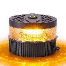 Amber Battery Operated Strobe Light Wmagnetic Base Usb C Rechargeable