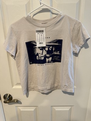 Brandy Melville John Galt New York Sound Of Money T-Shirt Sz 23 Xs/Sm