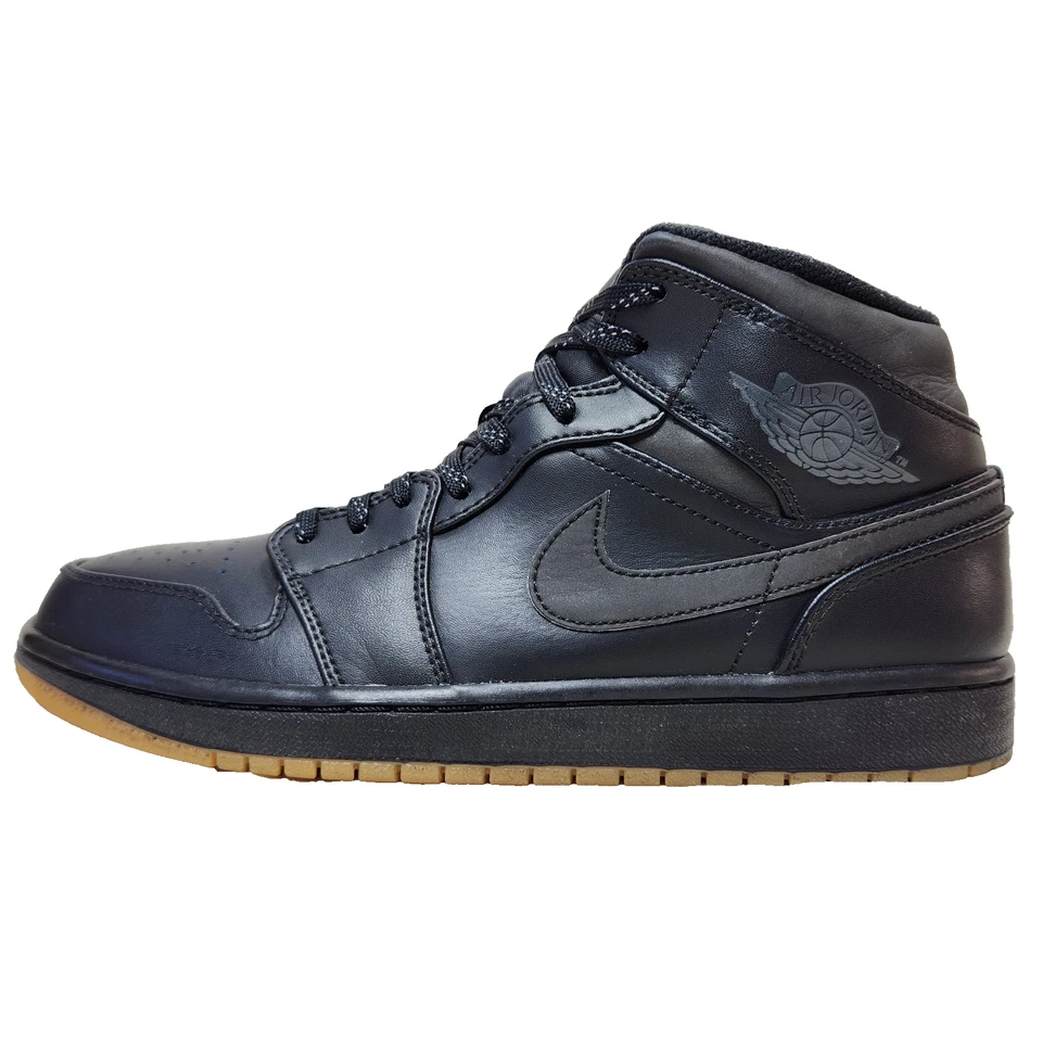 NIKE Jordan 1 Retro Mid Winterized Talla 9 Negro/Antracita-Goma AA3992-002 Foto 3 de 4