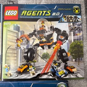 LEGO Agents 2.0 Instructions Manual Lot 8632 8969 8970 8971 Retired Sets