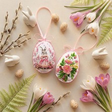 Bead Embroidery Kit. Decoration - Easter Bunny ABT-060