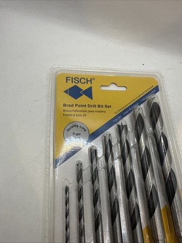 Fisch FSF-320791 Brad Point Set di 7 punte da trapano cromo vanadio nuove con scatola - Foto 5 di 6
