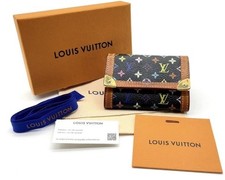 Murakami Louis Vuitton Monogram Multicolor Noir Porte Monnaie Plat 