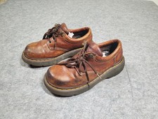 VTG Y2K Dr. Martens Chunky Brown Leather Oxford Mens Shoes US 9 UK 8 EU 42