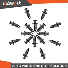 Labwork 100x Car 8mm Dia Hole Rivets Fastener Auto Fender Bumper Push Pin Clips