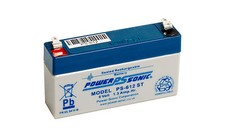 PS-612 Power-Sonic 6v 1.3Ah PS612ST Rechargeable SLA 6 V Battery