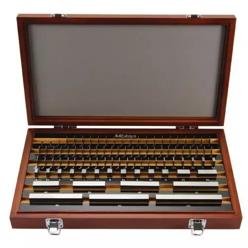 Mitutoyo 516-947-26 87pc Rectangular Steel Gage Block Set Grade AS-1