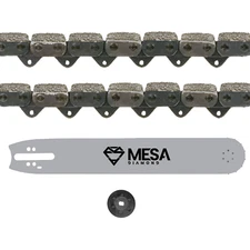 15 inch PowerGrit Combo Pack, 2 Diamond Chain ,Guide Bar & Drive Sprocket -MESA