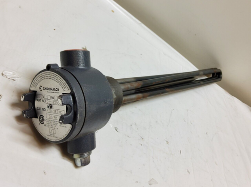 New** Pacific Chromalox MTO-2E2XX Immersion Tank Heater 480V 3PH 1000W - Picture 2 of 8