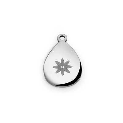 10-Pack Stainless Steel Pendants - DIY Crafting For Bracelets & Necklaces