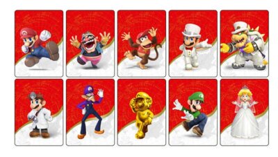 10x Set Mini NFC Cards Mario Odyssey Switch