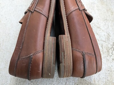 Prada‎ Penny Loafers Brown Brushed Leather Slip On Size UK8/US9 Authenticated Leather penny loafers in brown - Prada | Mytheresa main image 4