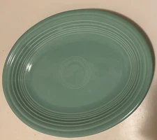 Fiesta Dinnerware - Homer Laughlin Oval Serving Platter - Green - 11 1/2" X9"