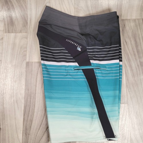 O'Neill Superfreak Backwash Boardshort Size 29 Blue Black Striped SP0106030 NWT - Bild 5 von 11