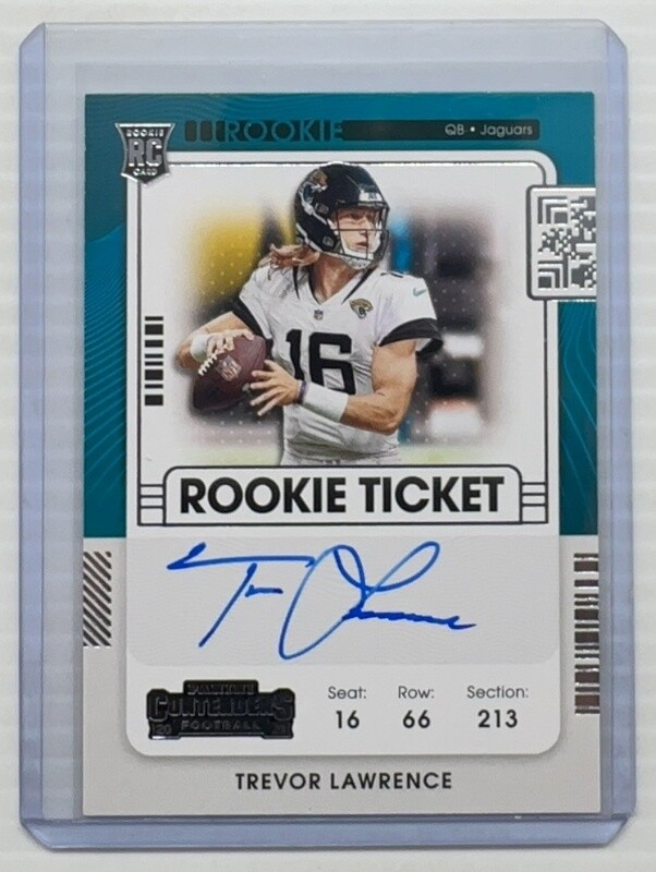 2021 Contenders Trevor Lawrence Rookie Ticket Autograph Auto Variation #101