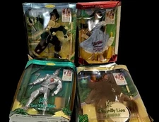 Wizard of Oz BarbieKen Lot4 Dorthy Lion Tinman Scarecrow Orig. Bx SeeDescription