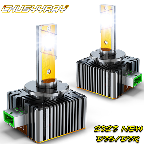 2pcs D3S D3R LED Headlight Bulbs 6500K Super White HID Xenon Conversion Kit - Foto 14 di 24