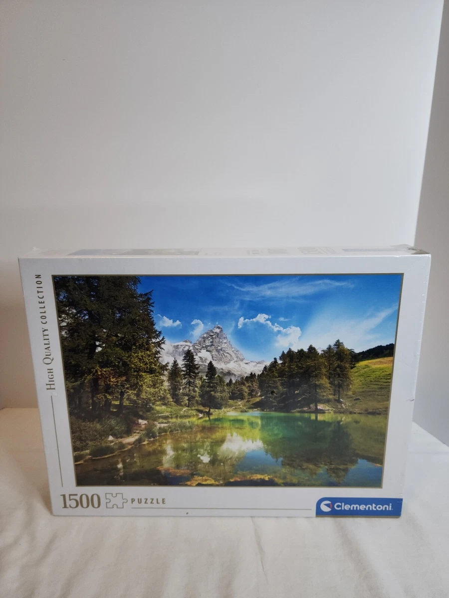 Clementoni | Blue Lake Puzzle 1500 Pieces for Adults | Mountain and Forest Lake Scene 84.5×59.5cm | Poster Included | Relaxation & Concentration Activity | Recycled Materials - Board Game Clementoni | Blue Lake Puzzle 1500 Pieces for Adults | Mountain and Forest Lake Scene 84.5×59.5cm | Poster Included | Relaxation & Concentration Activity | Recycled Materials - Board Game