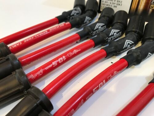 Eagle Spark Plug Leads 10.5mm Fits Holden Chev V8 LS1 5.7L VT VX VY VZ Red - Picture 2 of 3