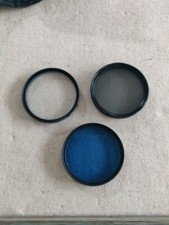 Lot 3 Vintage Hoya CAMERA LENS FILTERS 52 mm Star 8, PL, HMC  Pouch