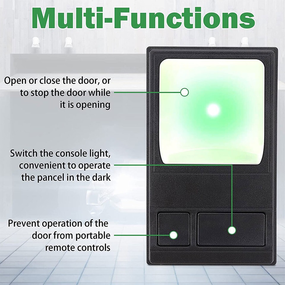 2PC Garage Wall Pad Opener Multi Control Panel for LiftMaster