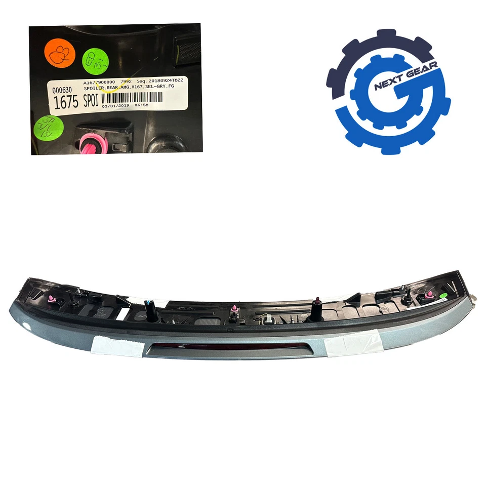 Nuevo alerón de puerta trasera gris OEM para Mercedes GLE AMG 2019-2023 A1677900000 Foto 3 de 4