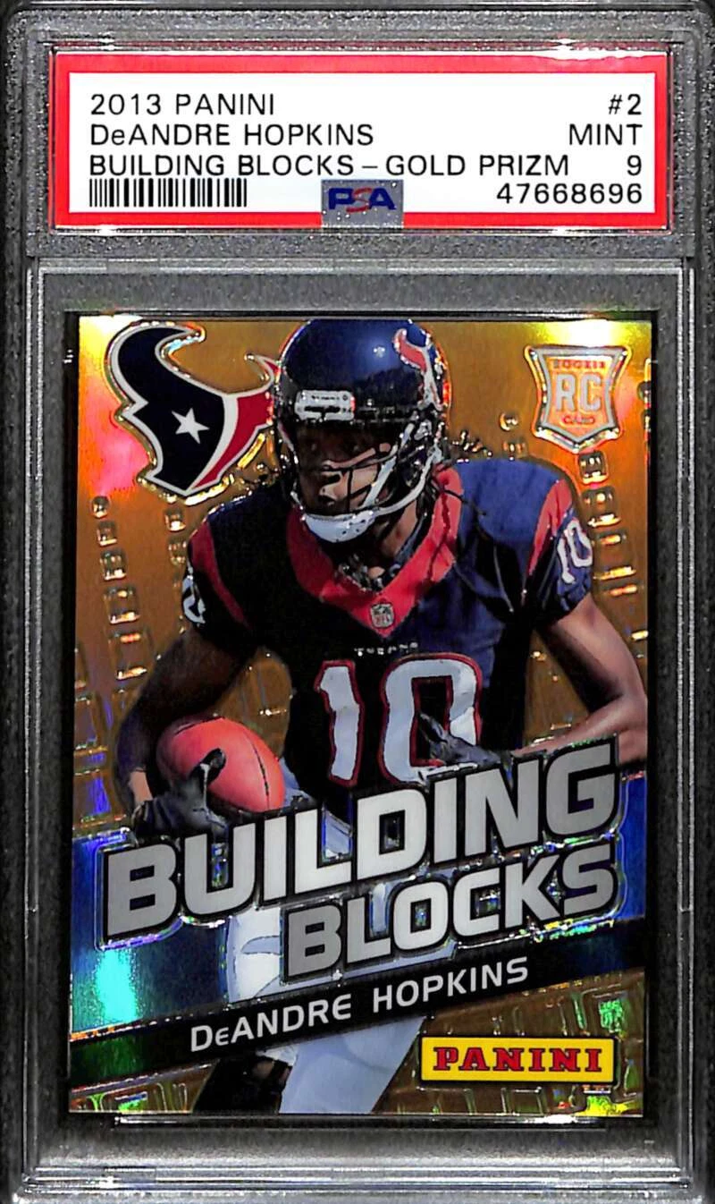 DeAndre Hopkins Panini Building Blocks #2 Gold Prizm