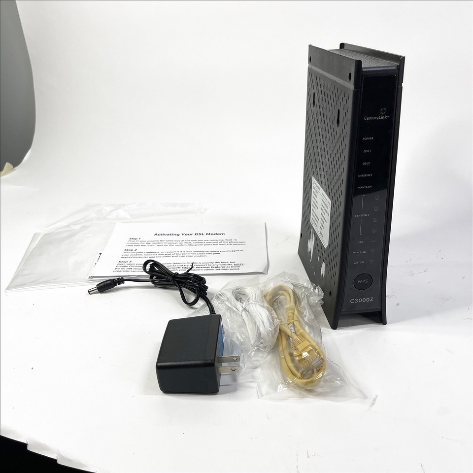 ZyXEL CenturyLink C3000Z Wireless Modem ADSL2/ADSL2+ eBay