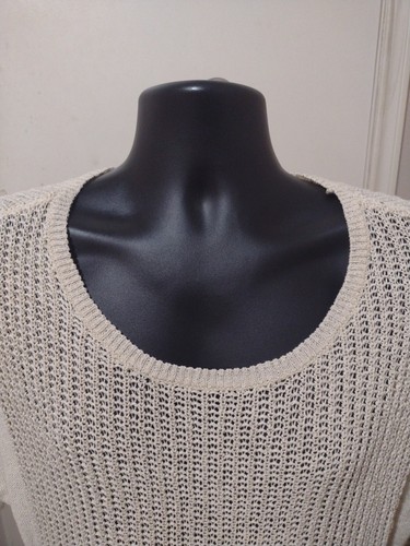 NWT Women's A.N.A Sleeveless Top Blouse Size PXL Petite Heather Oatmeal Brown - Picture 6 of 11