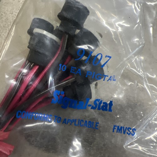 Signal Stat Lighting 9107 Double Contact Pigtail New Old Stock Pack Of 10 (ten) - Picture 2 of 4